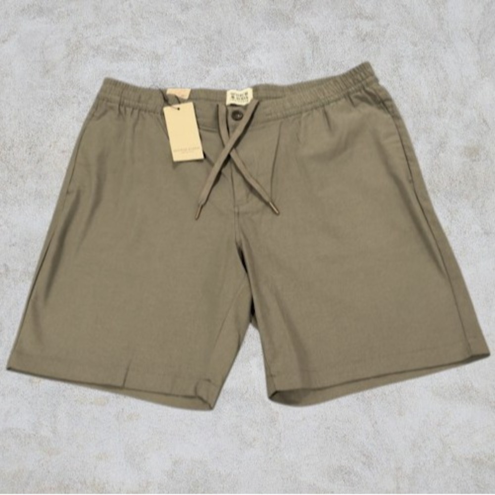 NWT Scotch & Soda Amsterdam Men's XL 9" Elastic Shorts Regular Fit Thyme Green